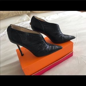 Authentic Jimmy Choo (London)black leather Booties